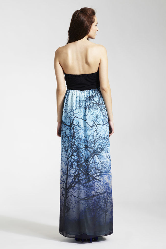 Rock a Bye Rosie Blue Printed Alice Maxi Maternity Dress Fashionably Pregnant Rock a Bye Rosie Blue Printed Alice Maxi Maternity Dress Fashionably Pregnant