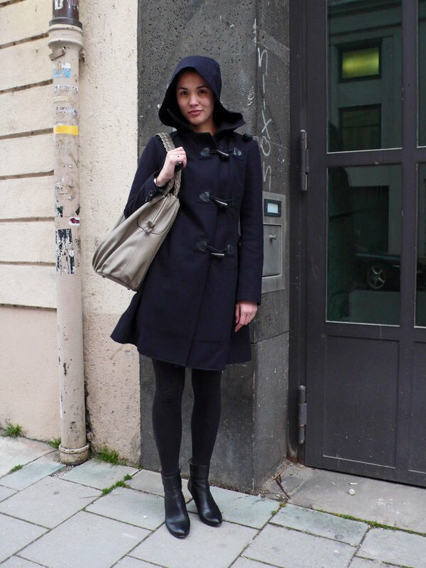 Fashionably_Pregnant_Wool_Maternity_Duffle_Coat_Blue_Toggle_Fastening
