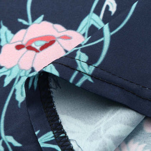 Off the shoulder blue floral maternity top