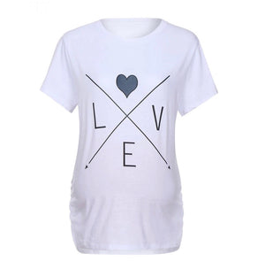White Maternity Love T-shirt