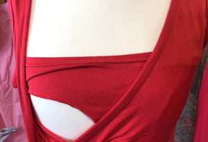 Red nursing vest top www.fashionablypregnant.co.uk