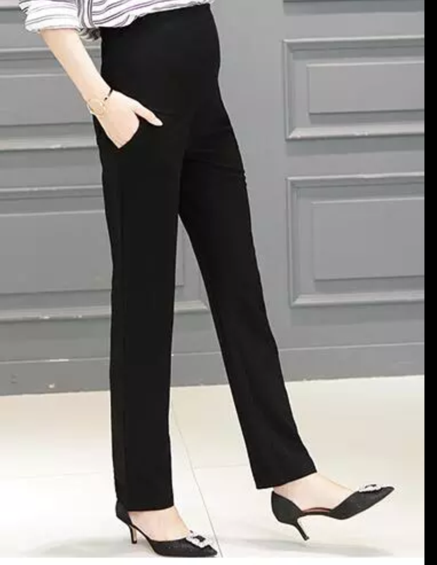 Buy INSENSE Solid Relaxed Fit Cotton Stretch Womens Maternity Wear Pants   Shoppers Stop