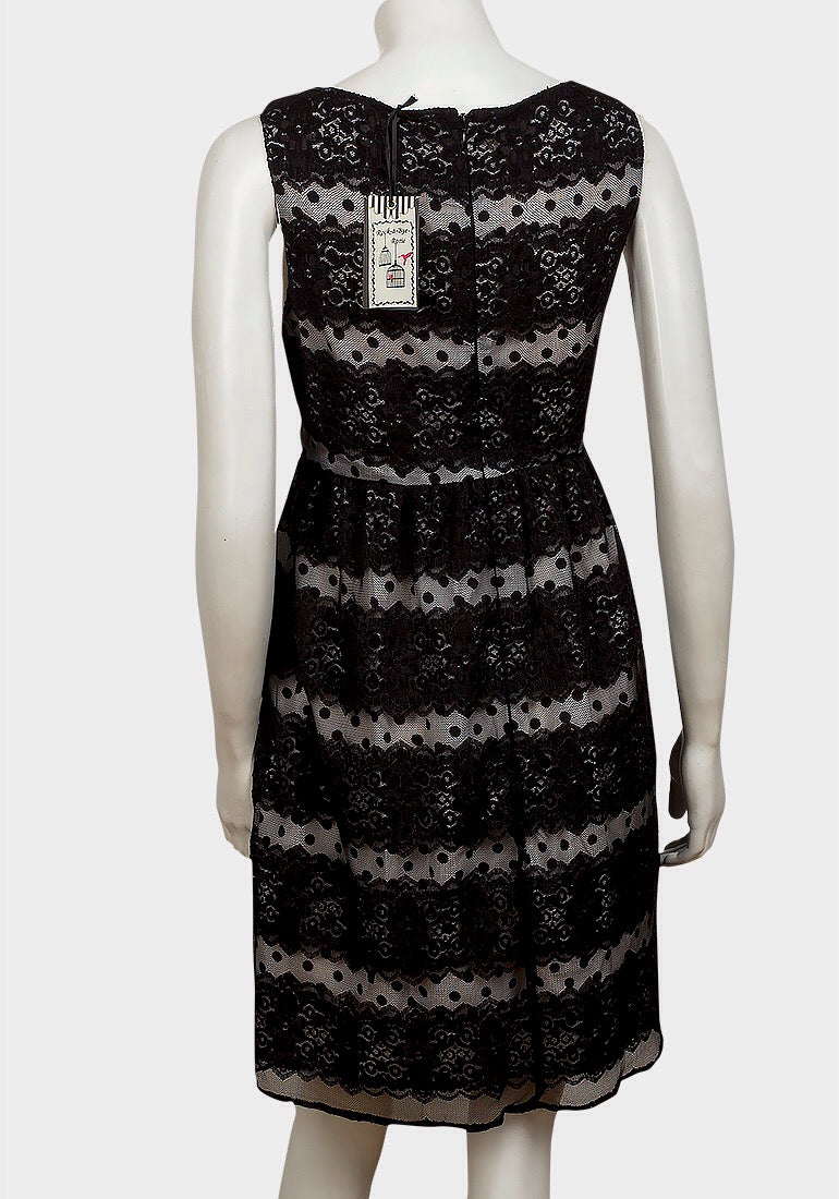 Rock-a-Bye-Rosie Primrose Black Lace Maternity Dress