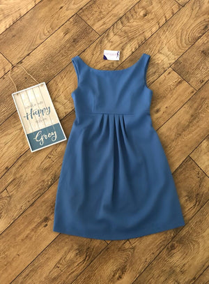 Blue Yellow Swing High Neck Fashionably Pregnant Smart green dress sleeveless