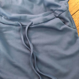 Blue Fashionably Pregnant Yellow Under the bump drawstring dress summer