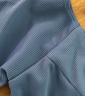 Blue Yellow Swing High Neck Fashionably Pregnant Fabric Swatch Smart green dress sleeveless
