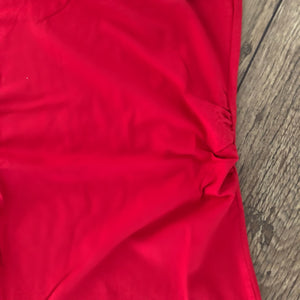 Fashionably Pregnant Short Sleeve Maternity & Breastfeeding Jersey Top - Red Tshirt, basic summer