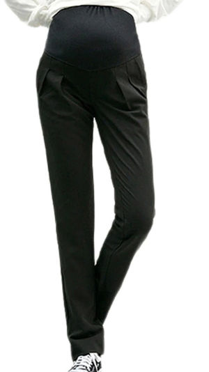 Slim Fit Over the Bump Maternity Chino Trousers, 3 Colours Black, Navy & Cream