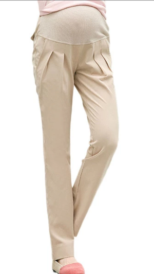 Slim Fit Over the Bump Maternity Chino Trousers, 3 Colours Black, Navy & Cream