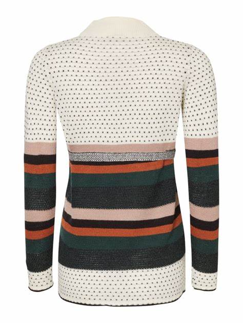 Fashionably pregnant maternity and nursing online boutique pregnancy and breastfeeding clothing specialists. Mamalicious white stripe spots dots winter warm jumper pullover sweater, belt long sleeves maternity casual lockdown smart uk free delivery