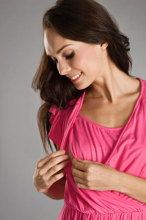 Maternalove Collette Pink Nursing Top