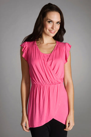 Maternalove Collette Pink Nursing Top
