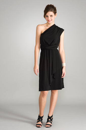 Maternalove Signature Convertible Maternity & Nursing Dress - Black