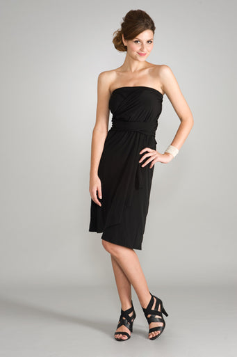 Maternalove Signature Convertible Maternity & Nursing Dress - Black