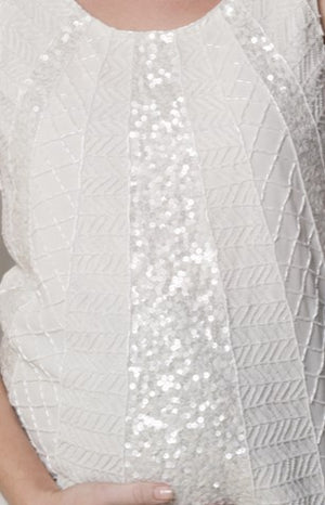 Ripe Maternity Harlow Beaded Ivory Top