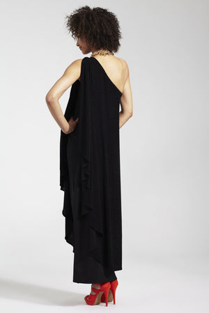 Black chiffon maternity dress sale
