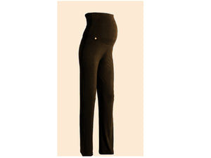 Maternity Over The Bump Yoga Pants - Brown