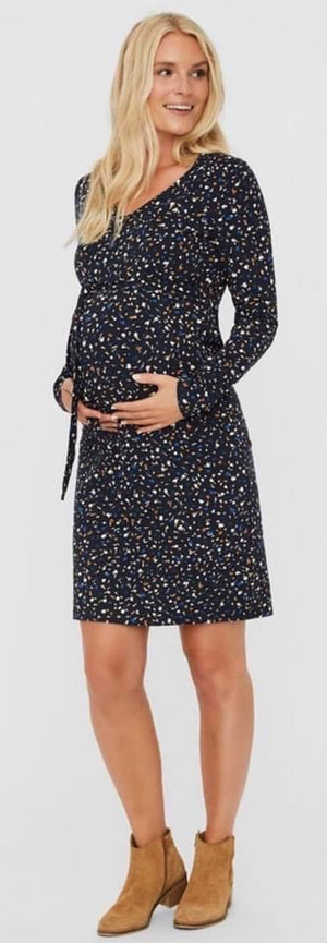 Fashionably pregnant maternity and nursing breastfeeding online boutique pregnancy and breastfeeding clothing specialists. Mamalicious blue long sleeve maternity dress uk free delivery 