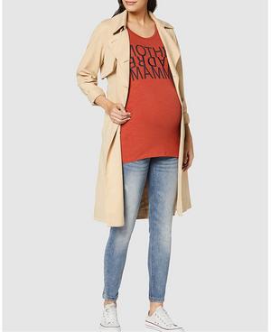 Fashionably pregnant maternity and nursing online boutique pregnancy and breastfeeding clothing specialists. Mamalicious orange mother short sleeve maternity tshirt top summer casual uk free delivery 