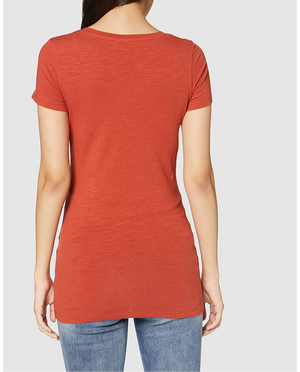 Fashionably pregnant maternity and nursing online boutique pregnancy and breastfeeding clothing specialists. Mamalicious orange mother short sleeve maternity tshirt top summer casual uk free delivery 