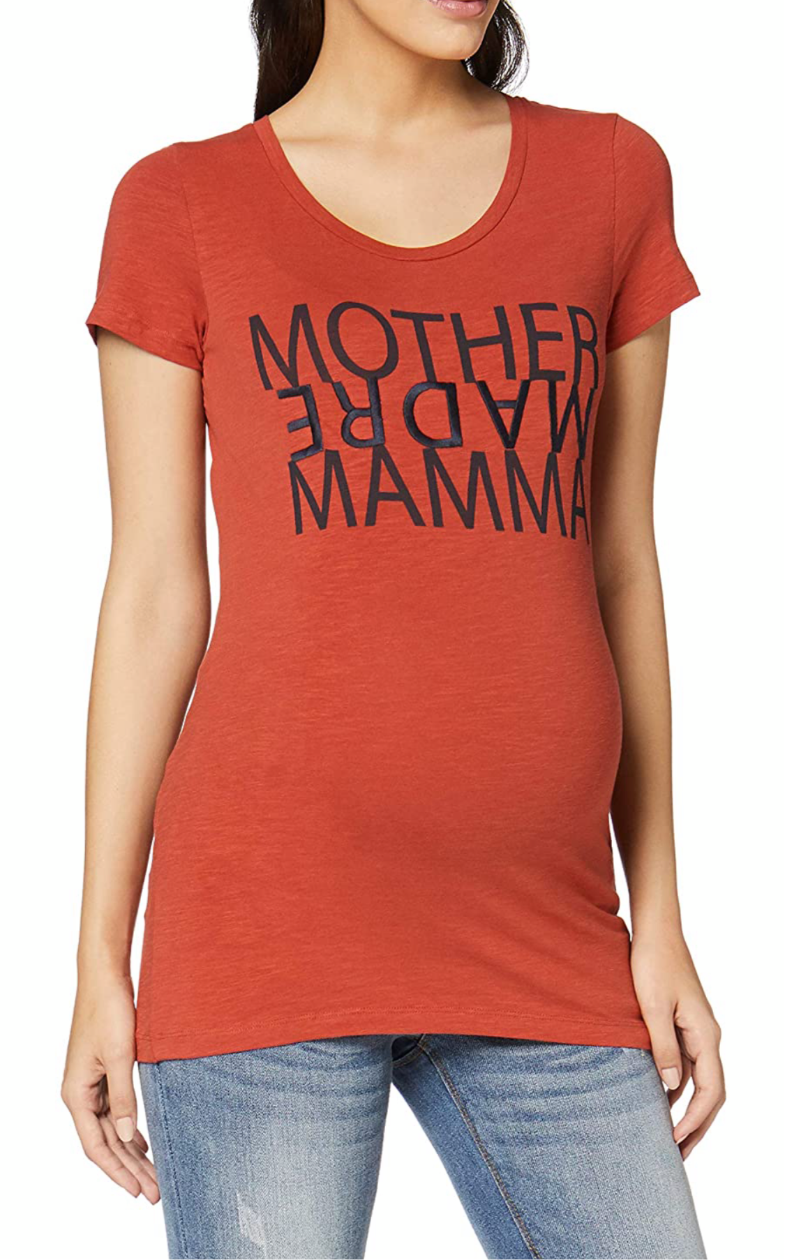 Fashionably pregnant maternity and nursing online boutique pregnancy and breastfeeding clothing specialists. Mamalicious orange mother short sleeve maternity tshirt top summer casual uk free delivery 