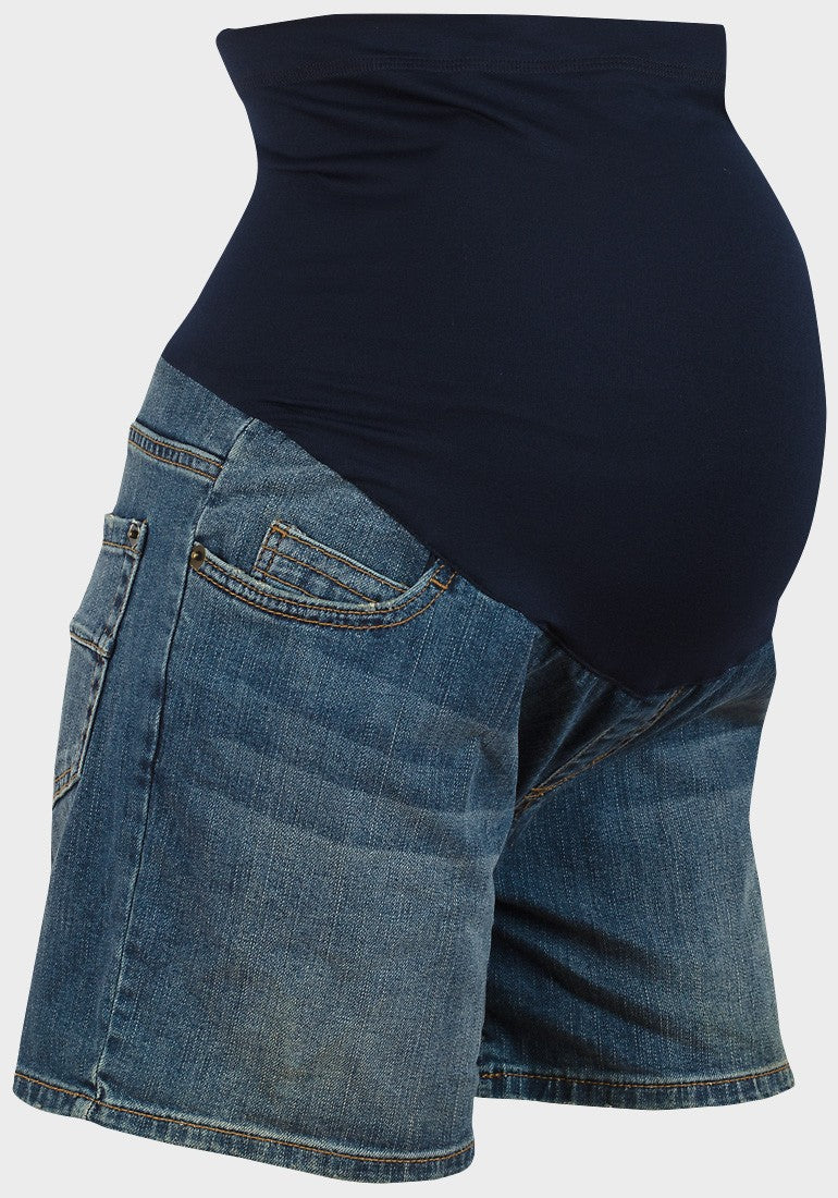 Over the Bump Maternity Denim Shorts by Liz Lange