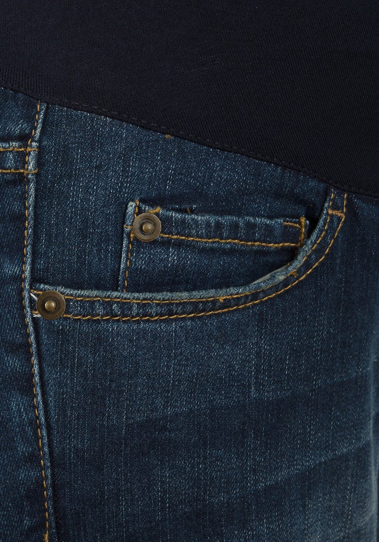 Over the Bump Maternity Denim Shorts by Liz Lange