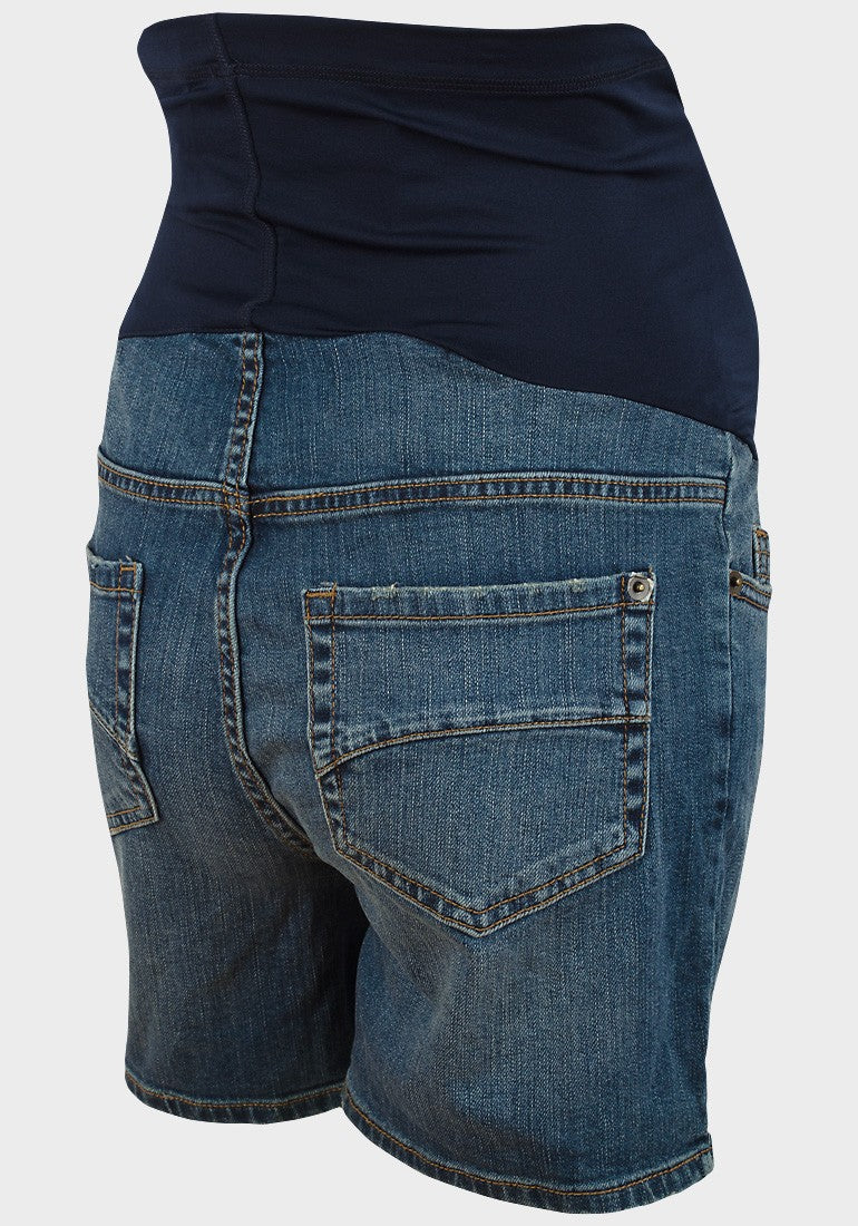 Over the Bump Maternity Denim Shorts by Liz Lange