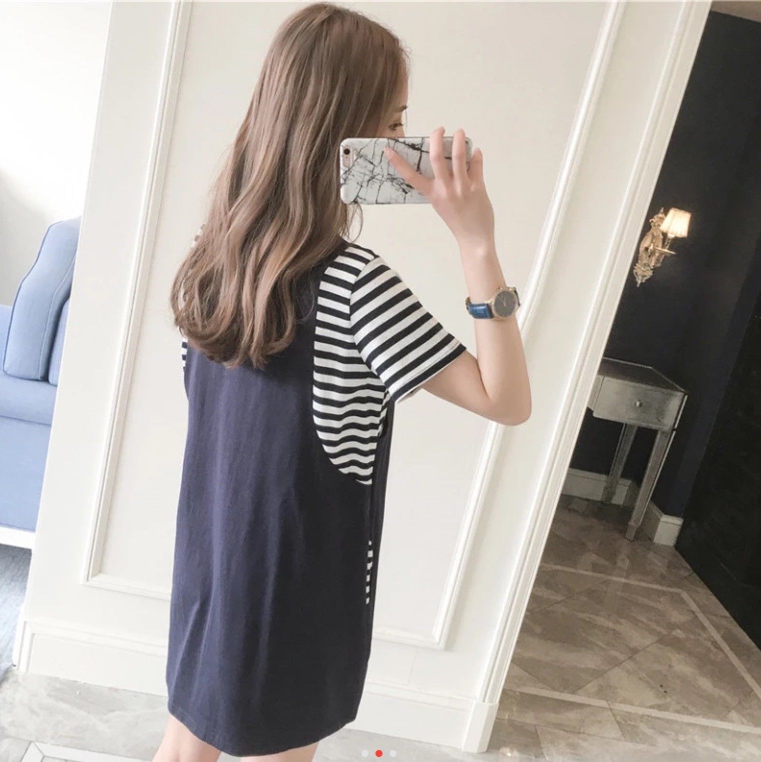 short sleeve nursing dress navy blue fashionably pregnant tshirt maternity