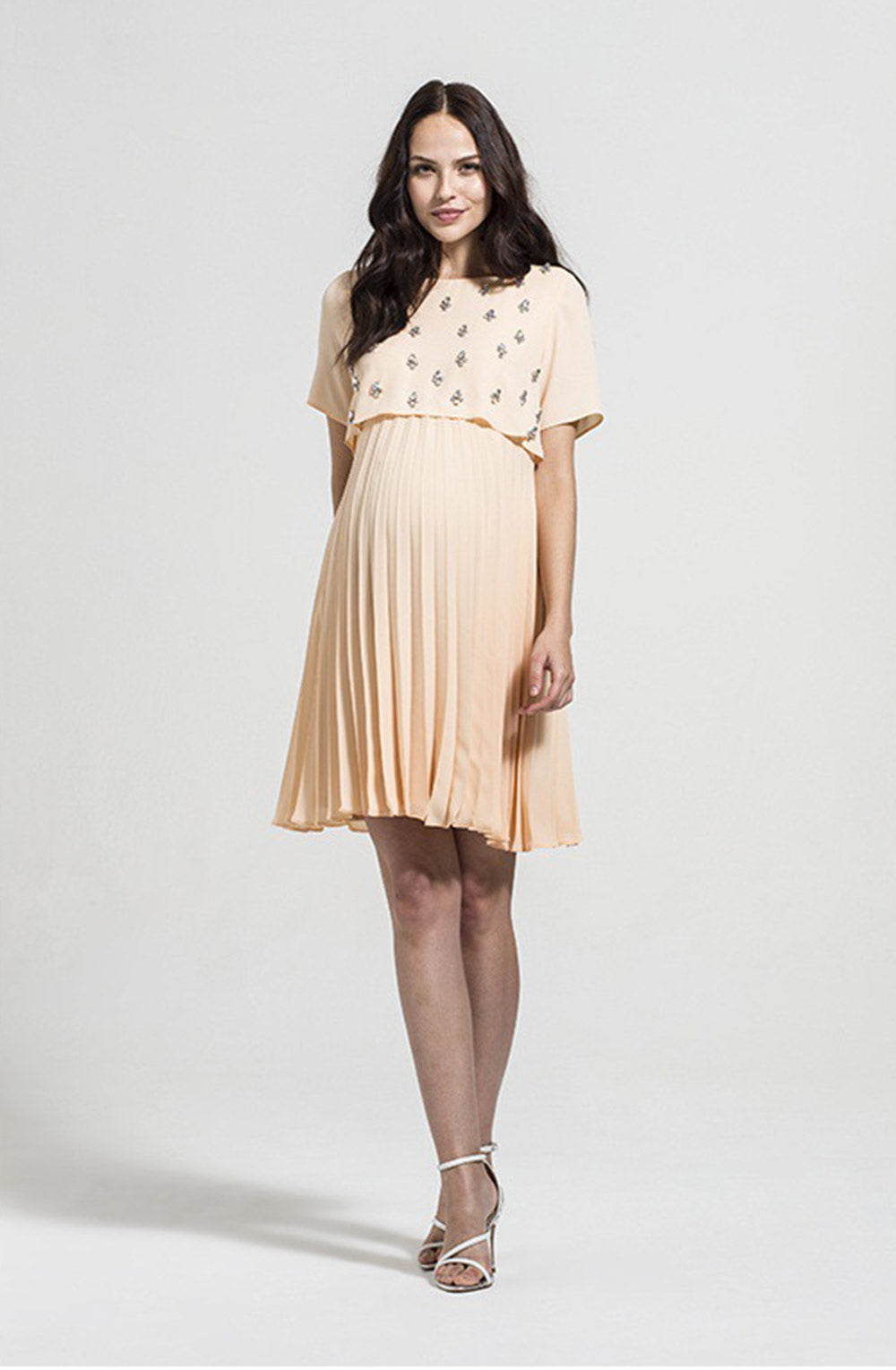 stardust-maternity-dress-fashionably-pregnant-peach-ribena