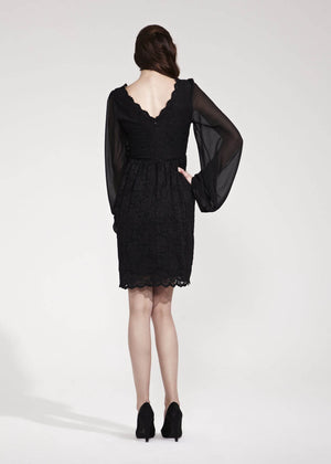 Rock A Bye Rosie Tallulah Lace Maternity Dress Black